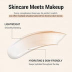 Blanc Cover Cream Stick, Korean Color-Changing Foundation Stick Full Coverage Base Concealer Makeup Dual-Ended with Detachable Brush for a Flawless Look (Ivory White)