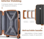 imiomo Luggage Sets 3 Piece, Expandable Hardside Suitcase Set - Image 3