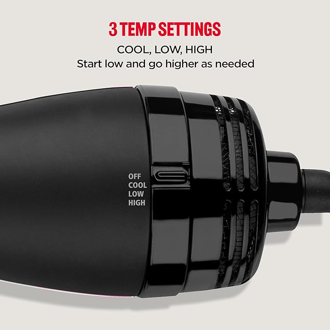REVLON One-Step Volumizer, Blow Dryer Brush for Easy Salon-Style Blowouts, Revlon Blow Dry Brush is Great for All Hair Types and Lengths (Black)