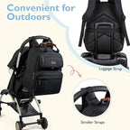 mommore Diaper Bag Backpack, Large Diaper Bag Expandable - Image 6