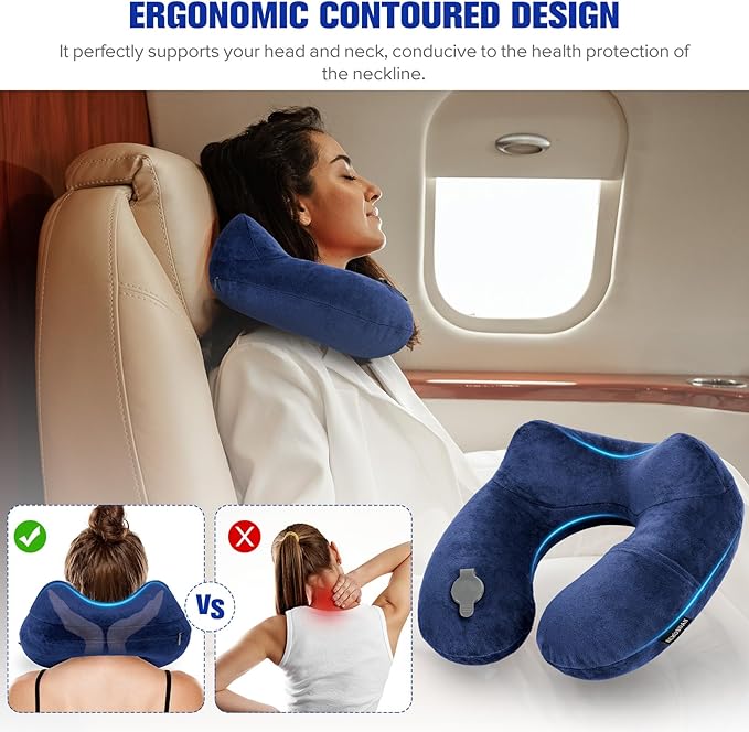 Rewondah Inflatable Travel Pillow - Image 2