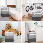 HomeHacks Laundry Basket, 100L Each Waterproof, Freestanding Laundry Hamper - Image 6