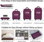 Hanke Suitcases with Wheels Expandable Foldable Luggage Bag Suitcase - Image 2