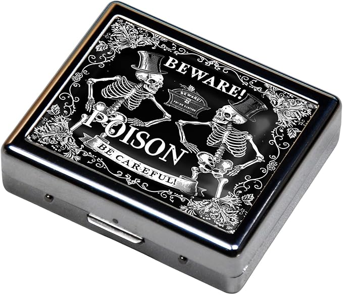 Cute and Portable Metal Pill Organizer – 8 Compartments, Elegant Chrome Finish - Image 2