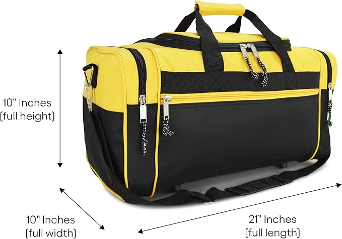 DALIX 21" Blank Sports Duffle Bag Gym Bag Travel Duffel - Image 7