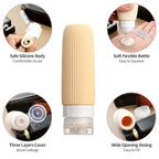16 Pack Travel Bottles for Toiletries, 6oz Silicone, Leak Proof, Plane Trip - Image 4