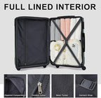 Merax 24 Inch Expandable Checked Luggage, Hardshell ABS Medium Suitcase - Image 7