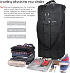 Expandable Foldable Luggage, Rolling Duffle Bag - Image 5