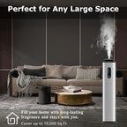 1000ML- Tower Hotel Scent Diffuser with WiFi App Control for Whole House - Commercial Diffuser Machine Cover 10000 Sq Ft - Scent Air Machine & Waterless Essential Oil Diffuser for Large Room - Silver