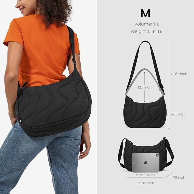 tomtoc 9L Puffer Sling Crossbody Bag - Image 3