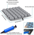 Grey Travel Seat Cushion – Portable Inflatable 3D Air Cell Seat Cushion - Image 6