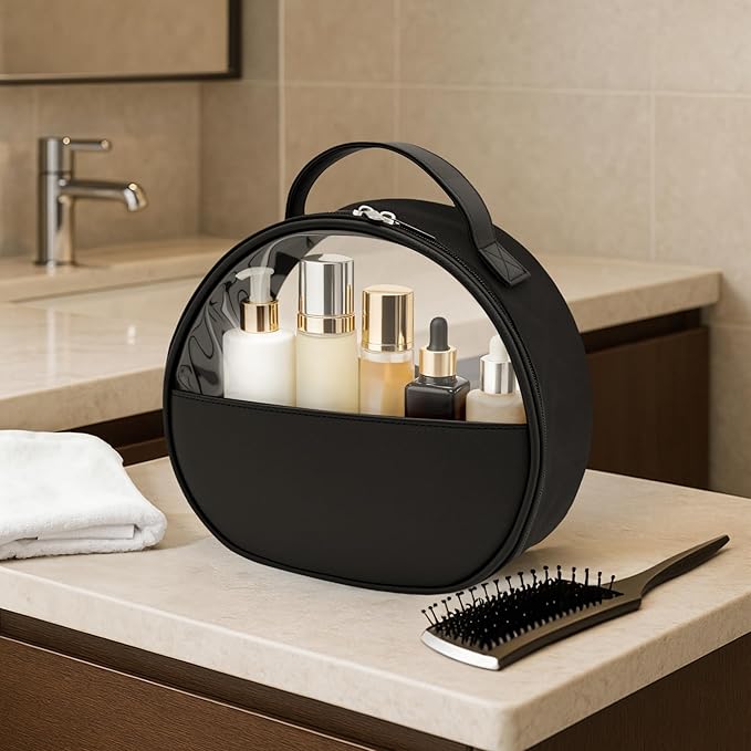 Clear Toiletry Bag, Travel Makeup Bag, Large Transparent Cosmetic Bag - Image 6