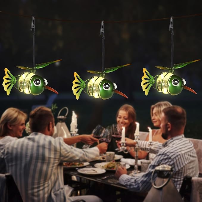 Hummingbird Solar Outdoor Hanging Lantern Creative Small Sculpture Lights - Image 2
