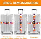 Adjustable Travel Luggage Strap Suitcase Belt Travel Bag Accessories 1.96 in W - Image 4