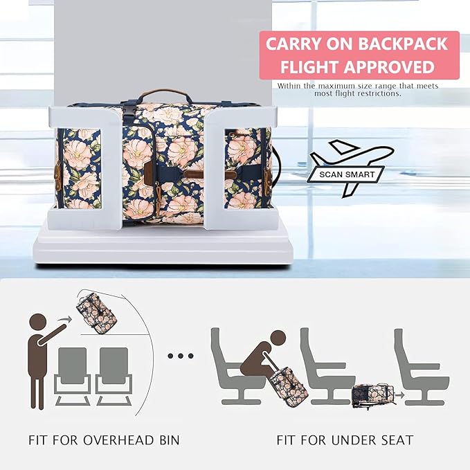 G-FAVOR Travel Backpack for Women, 40L Carry On Backpack Flight Approved - Image 6