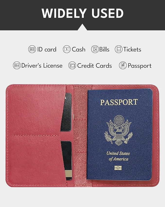 ALLIVE Genuine Leather Passport Holder - Image 4
