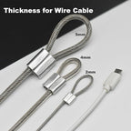 5 Pcs 5mm Wire 24 inch Vinyl Coated Stainless Steel Cable - Image 2