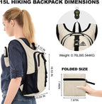Seektop 15L Small Hiking Backpack - Image 4