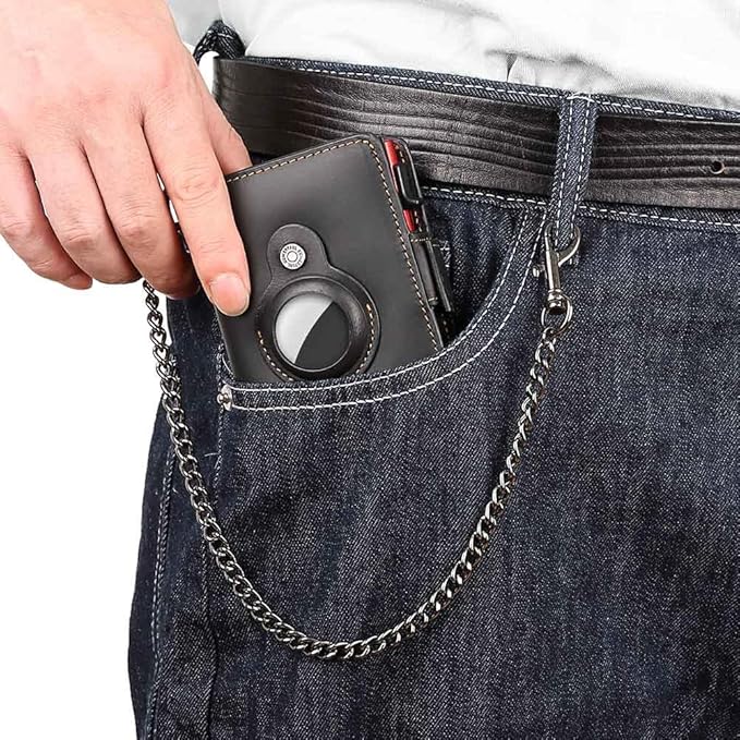 Mens Wallet Card Holder: Pop Up Aluminum Case, Genuine Leather, RFID Blocking - Image 8