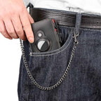 Mens Wallet Card Holder: Pop Up Aluminum Case, Genuine Leather, RFID Blocking - Image 8