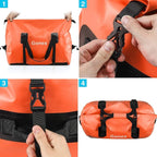Gonex 40L 60L 80L Extra Large Waterproof Duffle Travel Dry Duffel Bag Heavy - Image 8