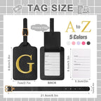 Personalized Initial Luggage Tags - Image 2