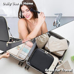 Travel Makeup Bag with LED Mirror and 10x magnifying glass with 3 Lighted - Image 6