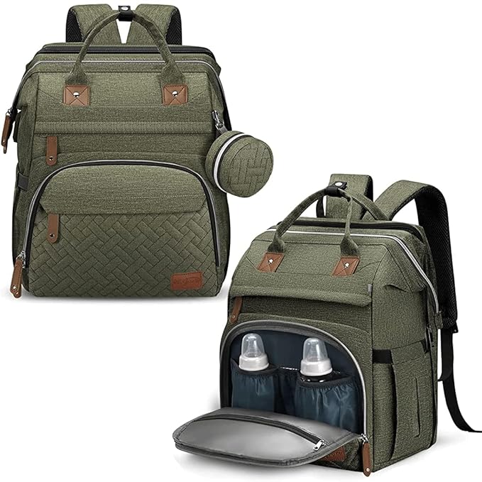 DERJUNSTAR Diaper Bag Backpack, Large Baby Bag - Image 4
