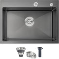 POPFLY 24 Inch Drop In Kitchen Sink, 24×18 Inch Top mount 304 Stainless Steel by POPFLY