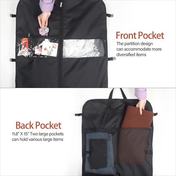 Zilink Wedding Dress Garment Bag 72" Dress Bags - Image 5
