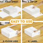 SpaceAid 8 Pack Bed Sheet Organizers and Storage, Foldable Organizer - Image 3