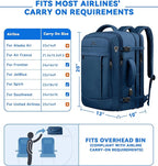 Large Travel Laptop Backpack for Men, 50L Carry On Backpack, Expandable Laptop - Image 3