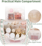 Narwey Hanging Toiletry Bag for Women Travel Makeup Bag Organizer Toiletries - Image 3