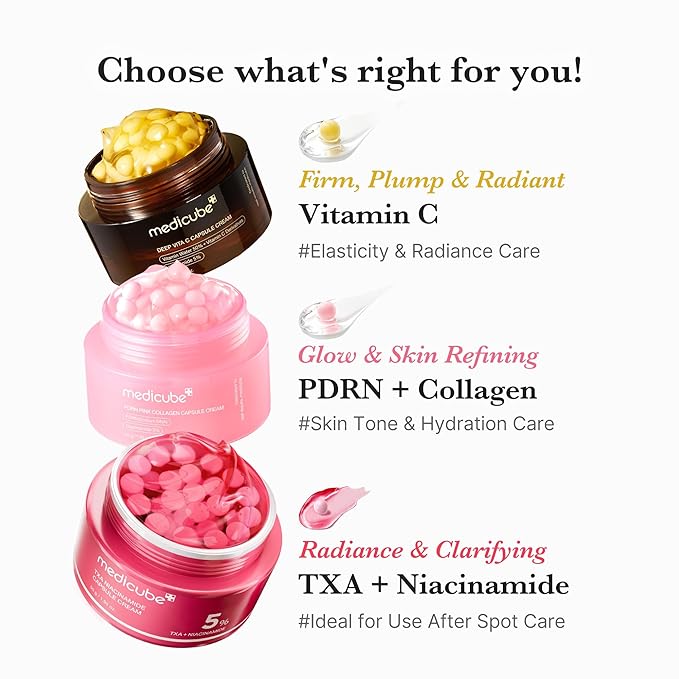 medicube Overnight Renewal Salmon PDRN Duo: Salmon DNA PDRN Pink Peptide Serum and Salmon DNA PDRN Pink Collagen Capsule Cream, Gifts for Her, Skin Care Set