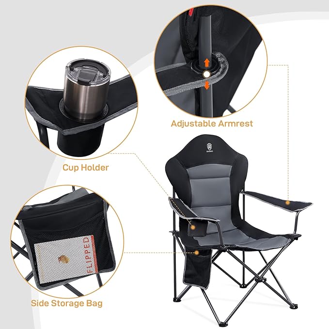 EVER ADVANCED Folding Camping Chair - Image 7