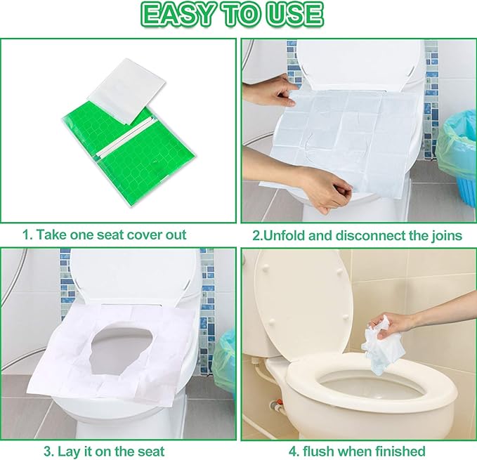YGDZ Toilet Seat Covers Disposable, Travel Essential Accessories - Image 6