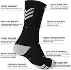 DOVAVA Dri-tech Compression Crew Socks, Comfort Boost Circulation - Image 6