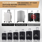 Travel Luggage Cover Suitcase Protector Scratch-Resistant Fit 19-31 Inch - Image 4