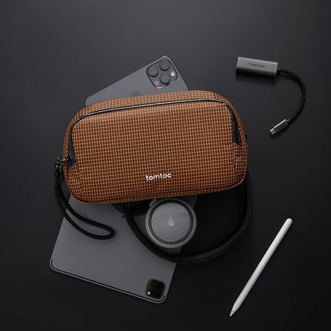 tomtoc Electronic Organizer Travel Case Performance, Water Resistant Dual - Image 7