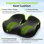 AUVON Ergonomic Donut Pillow Seat Cushion - Image 3