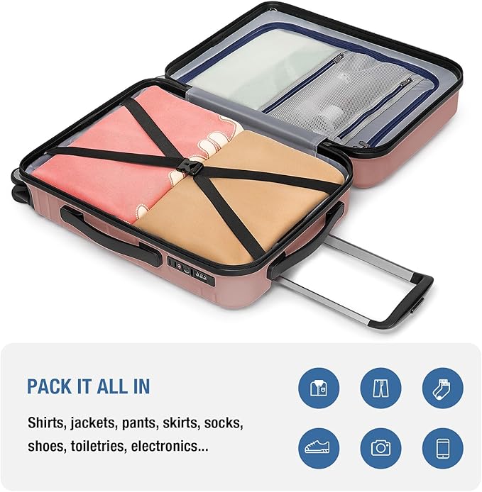 KYME Carry On Luggage 22x14x9 Airline Approved - Image 8