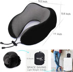 Travel Pillow, Best Memory Foam Neck Pillow Head Support Soft Pillow - Image 4