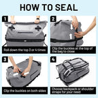 MIER Large Waterproof Duffel Bag Rolltop Dry Backpack Duffle Bags - Image 6