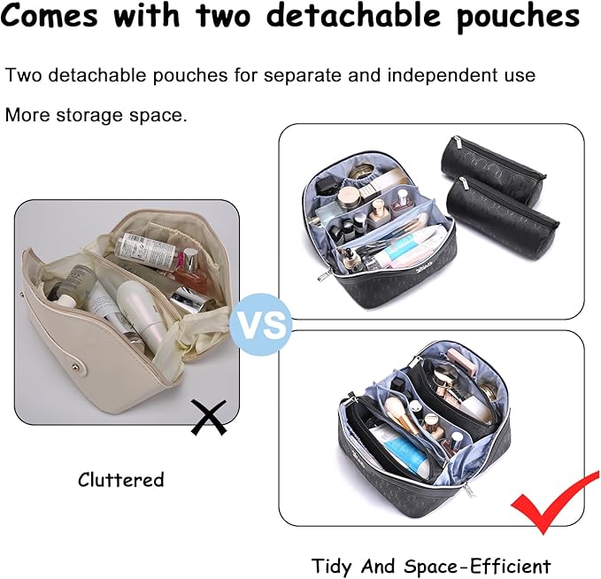 BOYATU Travel Makeup Bag for Women: Cosmetic Organizer Bag - Image 6