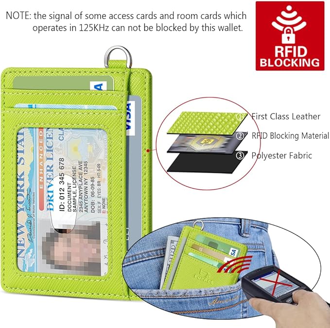 FurArt Slim Minimalist Wallet, Front Pocket Wallets, RFID Blocking, Credit Card - Image 5