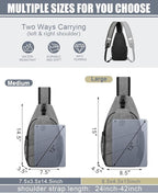 Crossbody Bags for Women Men Trendy Sling Bag Bakpack Casual Chest Bag - Image 2