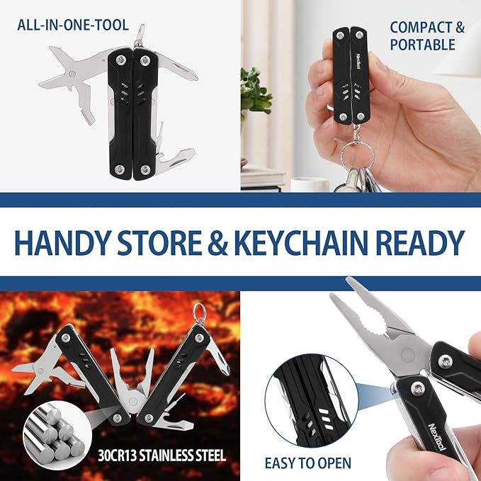 NexTool Mini Multitool - 9 in 1 Keychain Multitool - Image 3