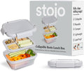 STOJO Collapsible Bento Box, Leak-Proof, Microwave & Dishwasher Safe, Premium by stojo