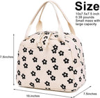 Bluboon Lunch Bag for Women Men Cute Corduroy Lunch Tote Bags Reusable - Image 4