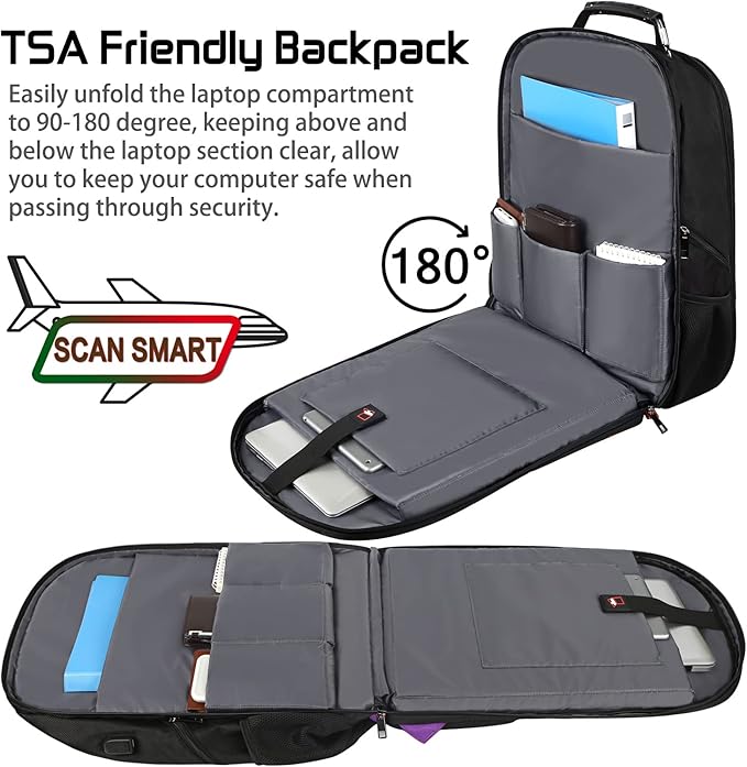 18.4 inch Travel Backpack Men Women, 55-60L Extra Large Laptop Backpack RFID - Image 3